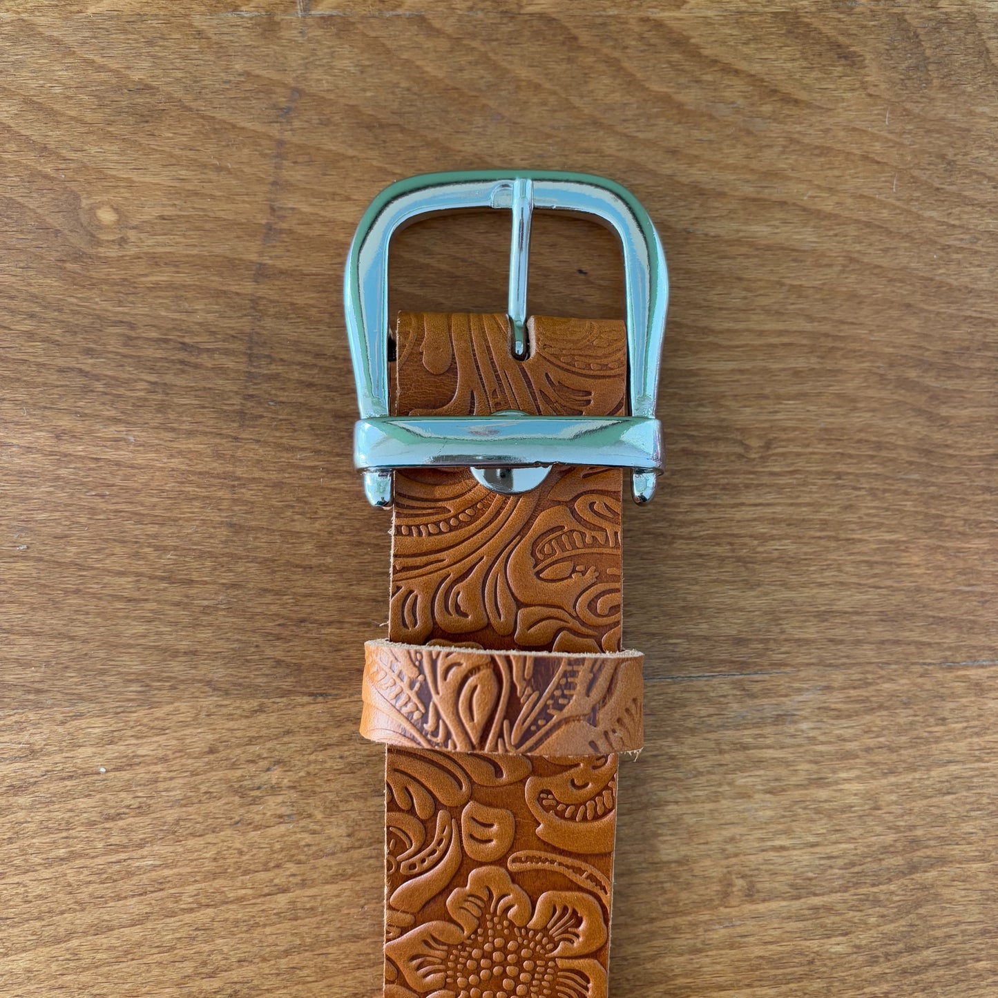 Tooled Leather Belt