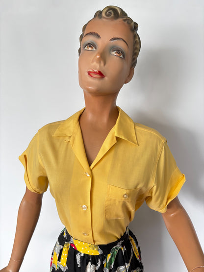 1950s Nat Nast Creation Blouse | XL