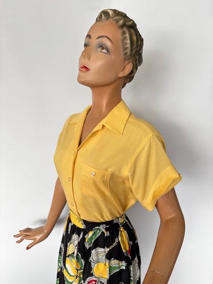 1950s Nat Nast Creation Blouse | XL