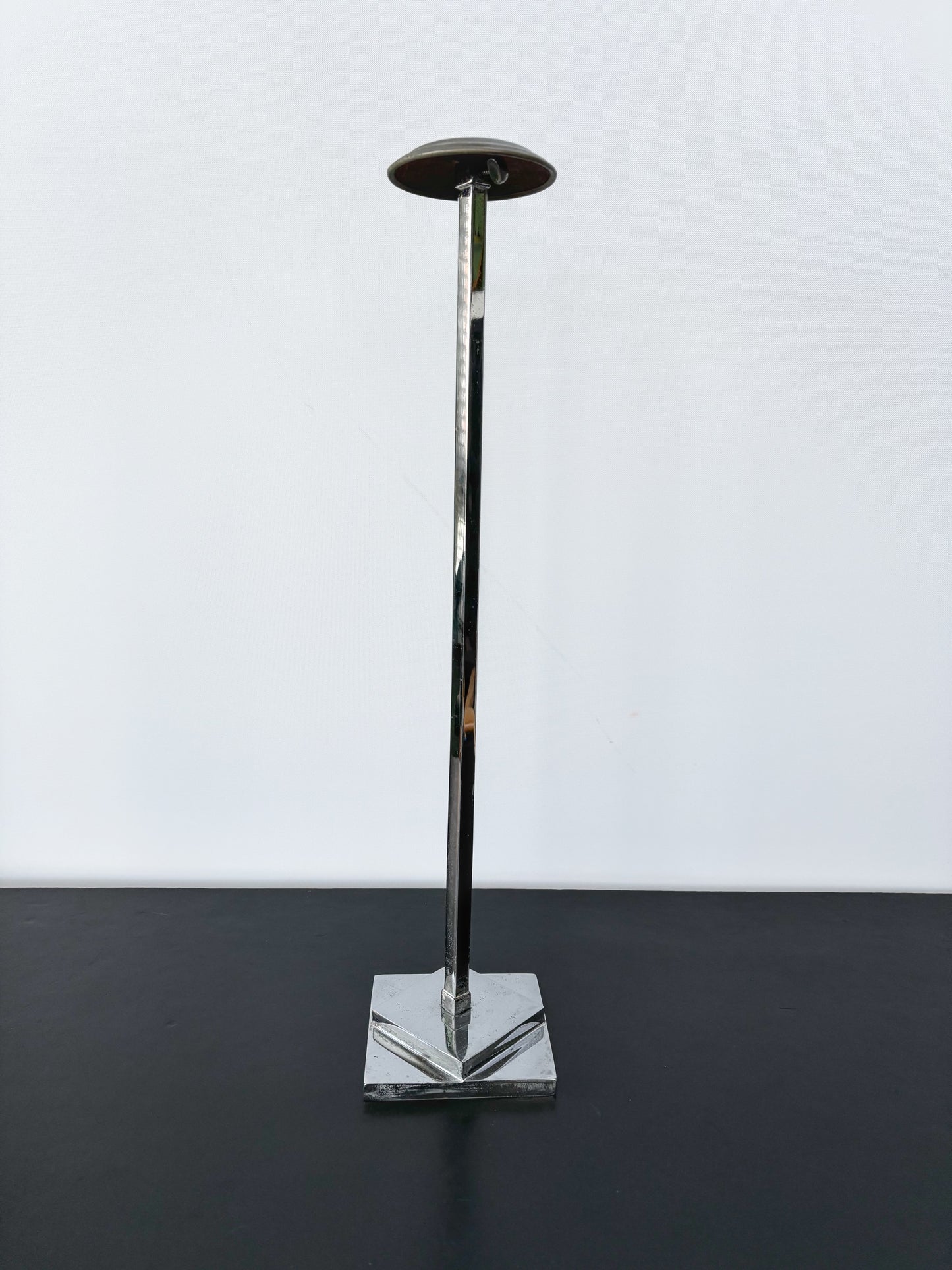 1930s Tall Chrome-Plated Art Deco Shop Display Hat Stand