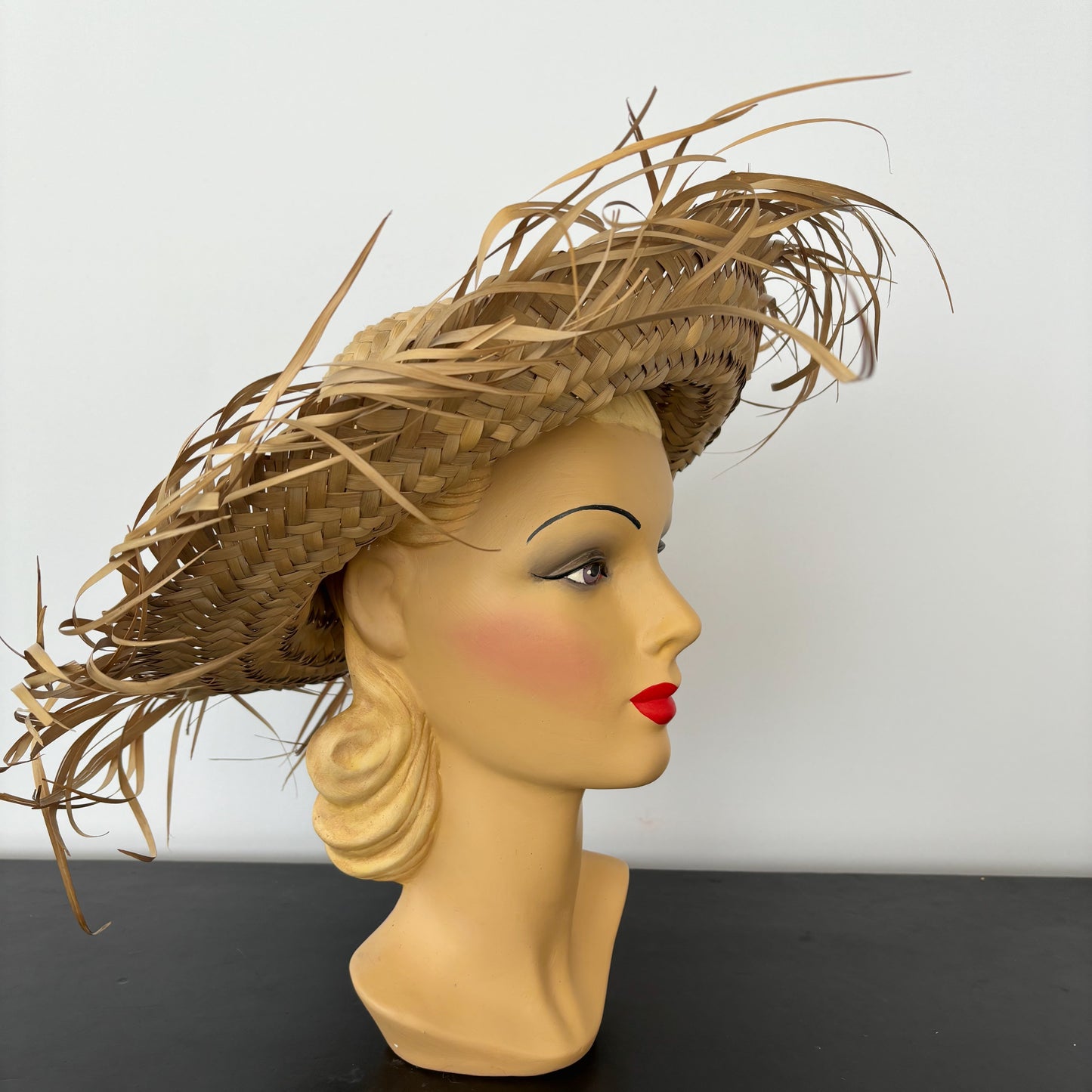 Mid-Century Caribbean Straw Hat