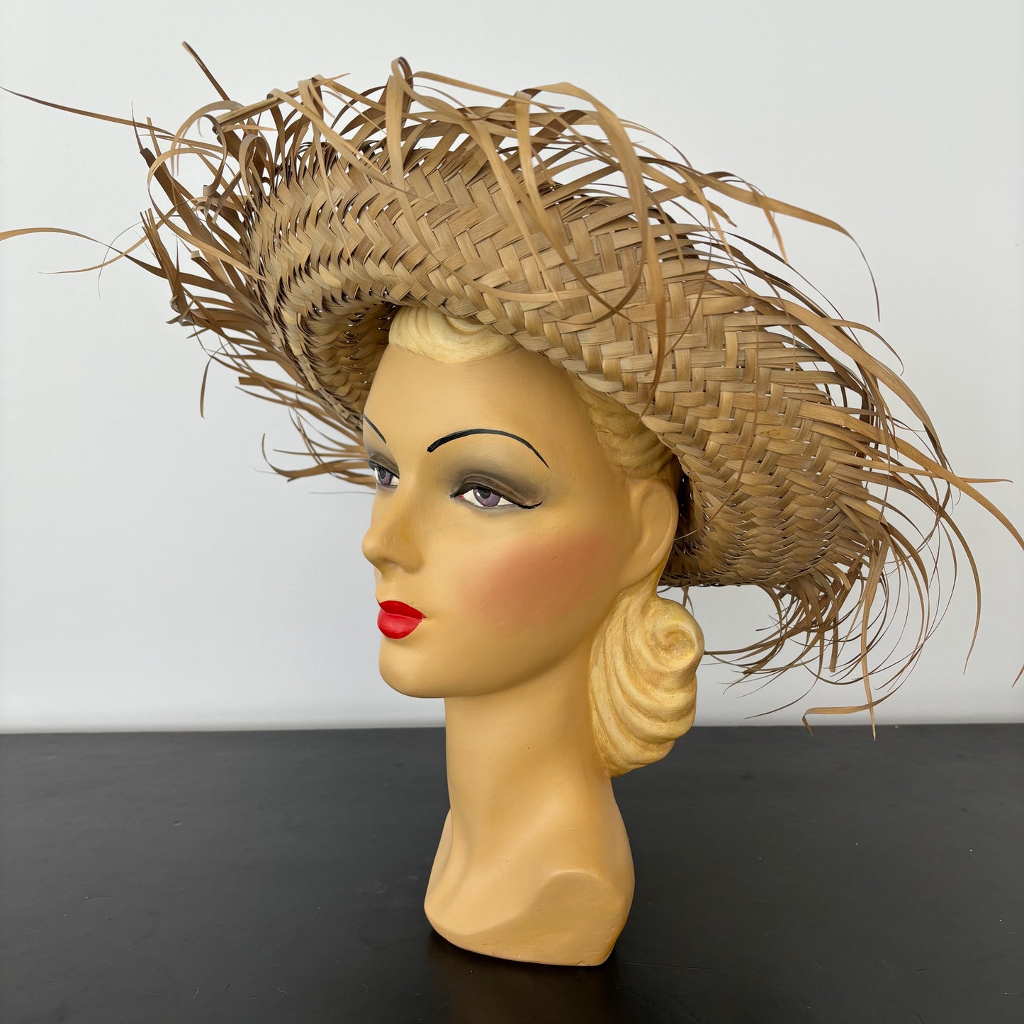 Mid-Century Caribbean Straw Hat