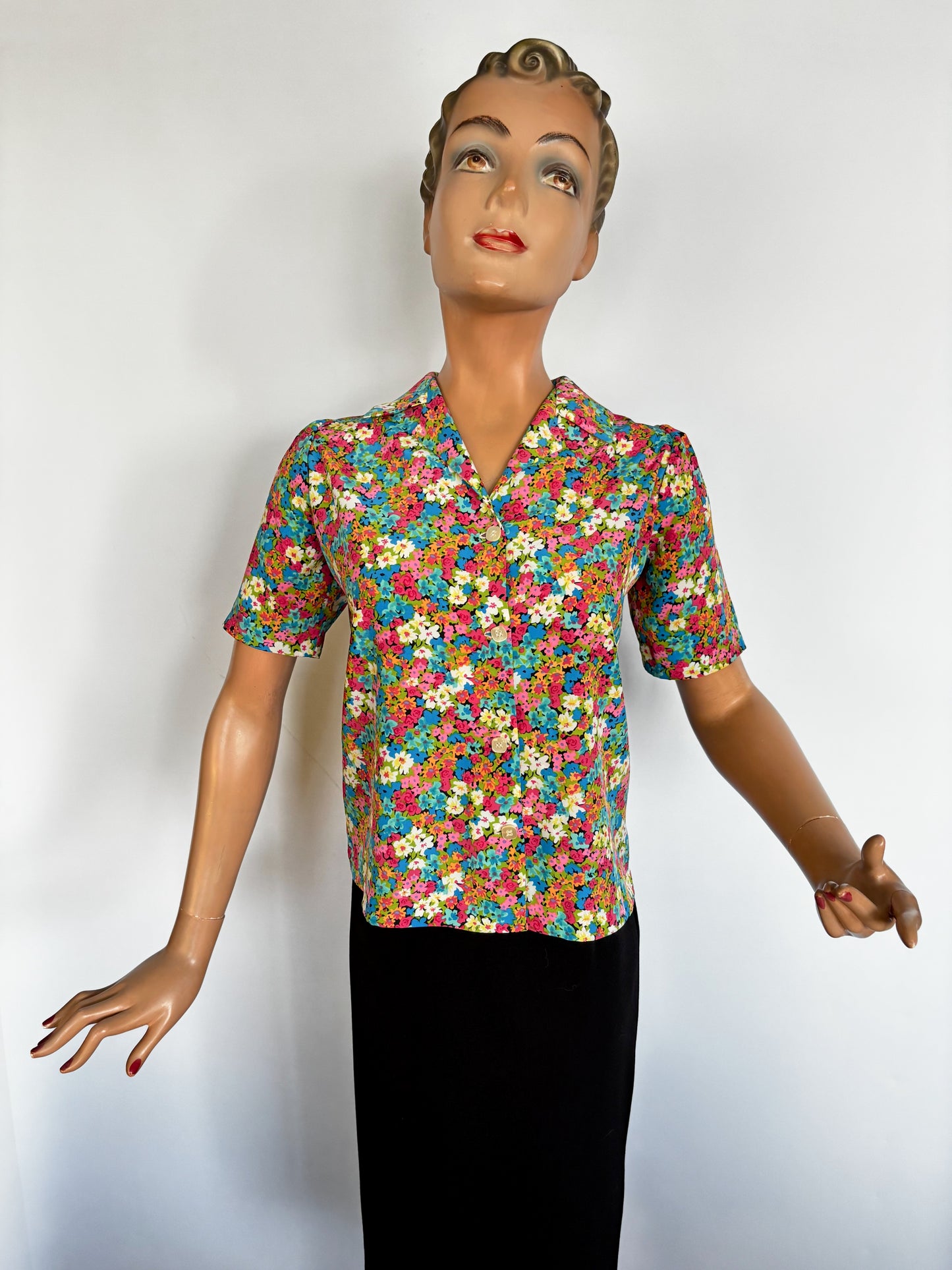 1960s Millefiori Blouse | M/L