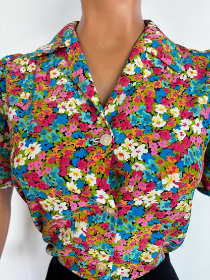 1960s Millefiori Blouse | M/L