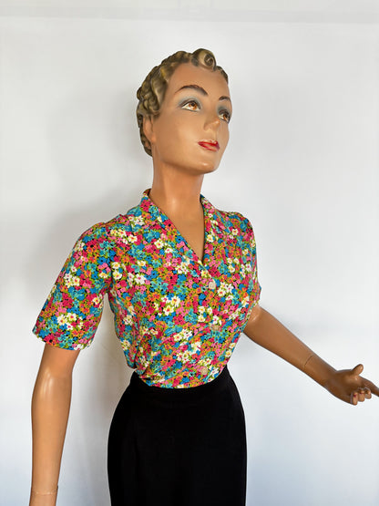 1960s Millefiori Blouse | M/L