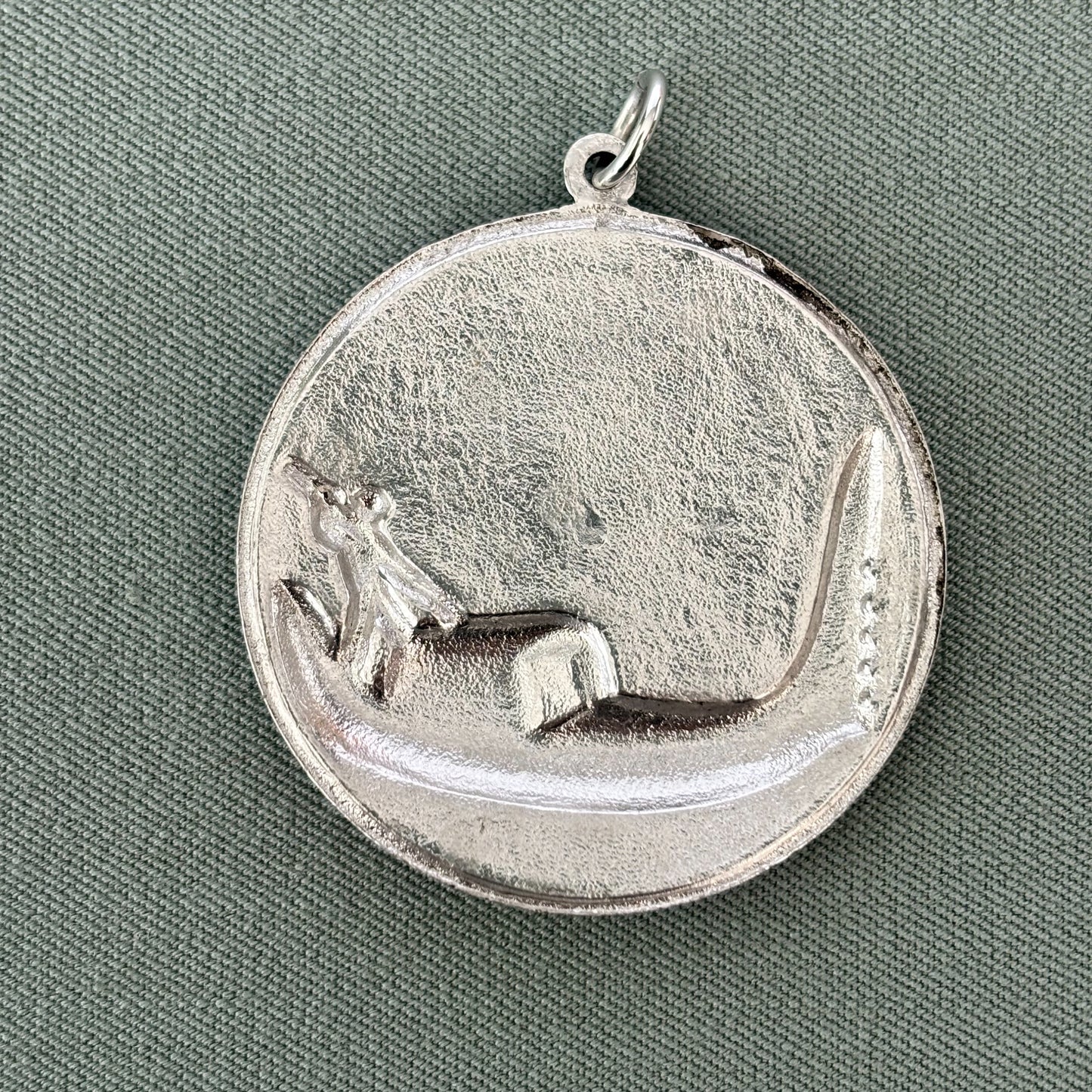 Mid Century Gondolier Gondola Coin Pendant
