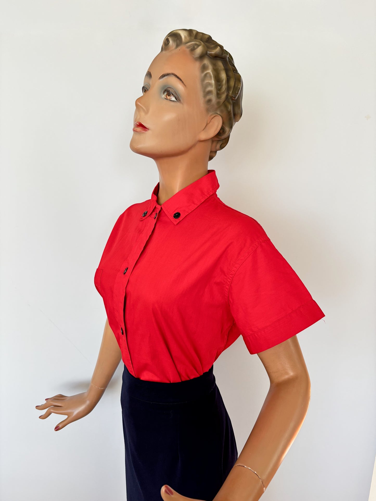 1950s Pageant Hong Kong Blouse | XL