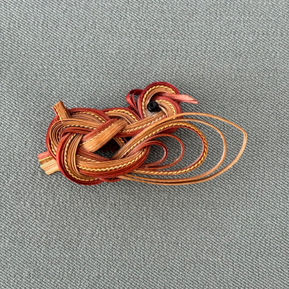 Vintage Twisted Bamboo Brooch