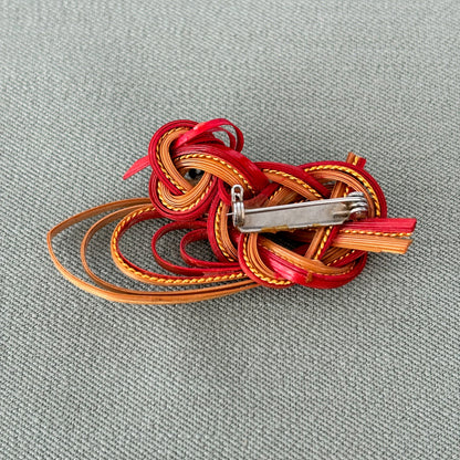 Vintage Twisted Bamboo Brooch