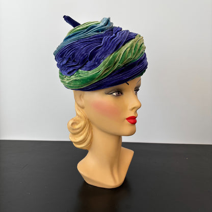 1960s Velvet Turban