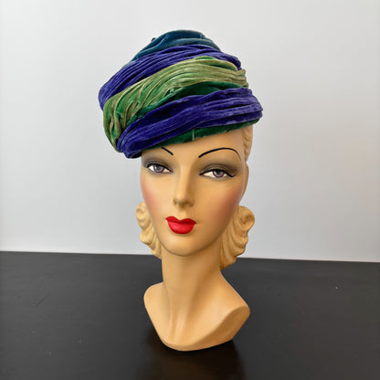 1960s Velvet Turban