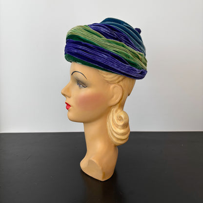 1960s Velvet Turban