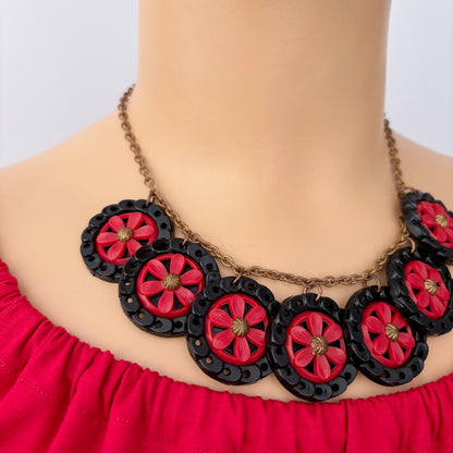 1950s Cartwheel Necklace