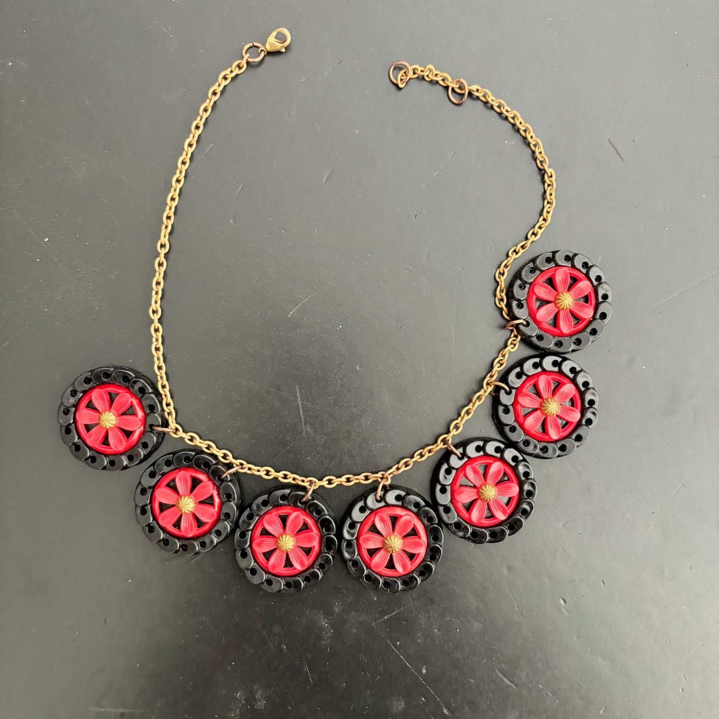 1950s Cartwheel Necklace