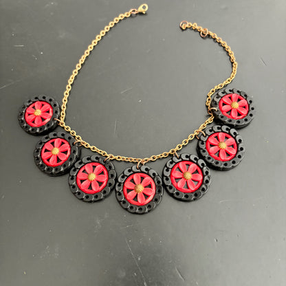 1950s Cartwheel Necklace