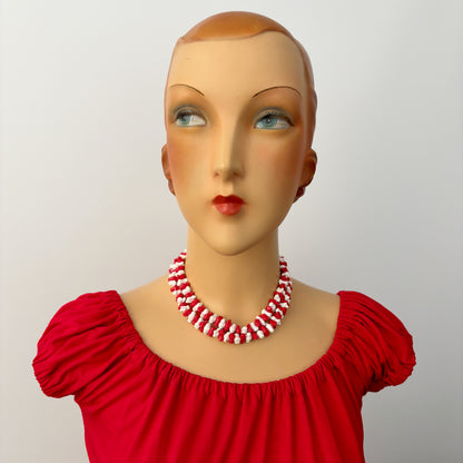 Mid Century Whimsical Bead Necklace