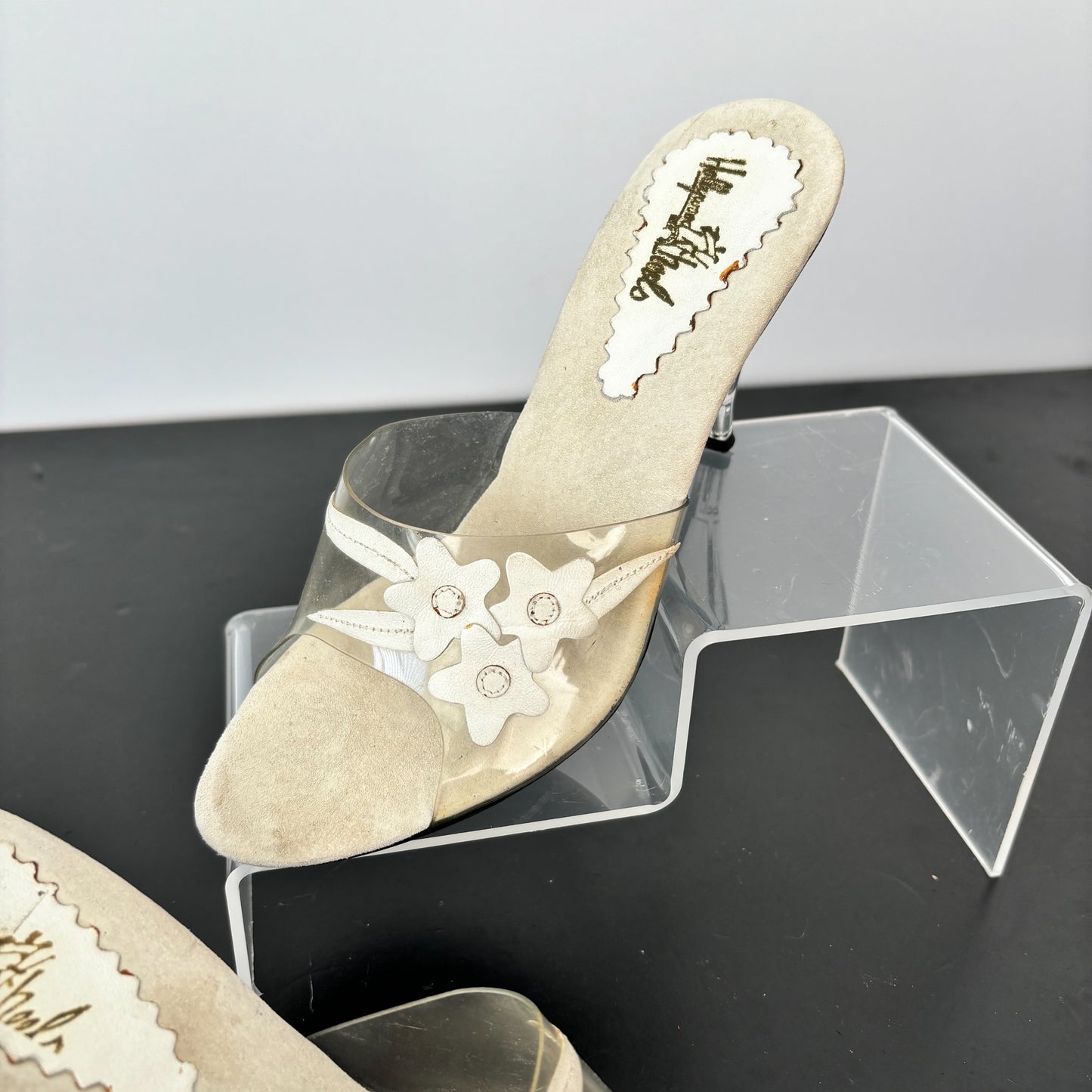 Vintage Hollywood Heels Lucite Heels