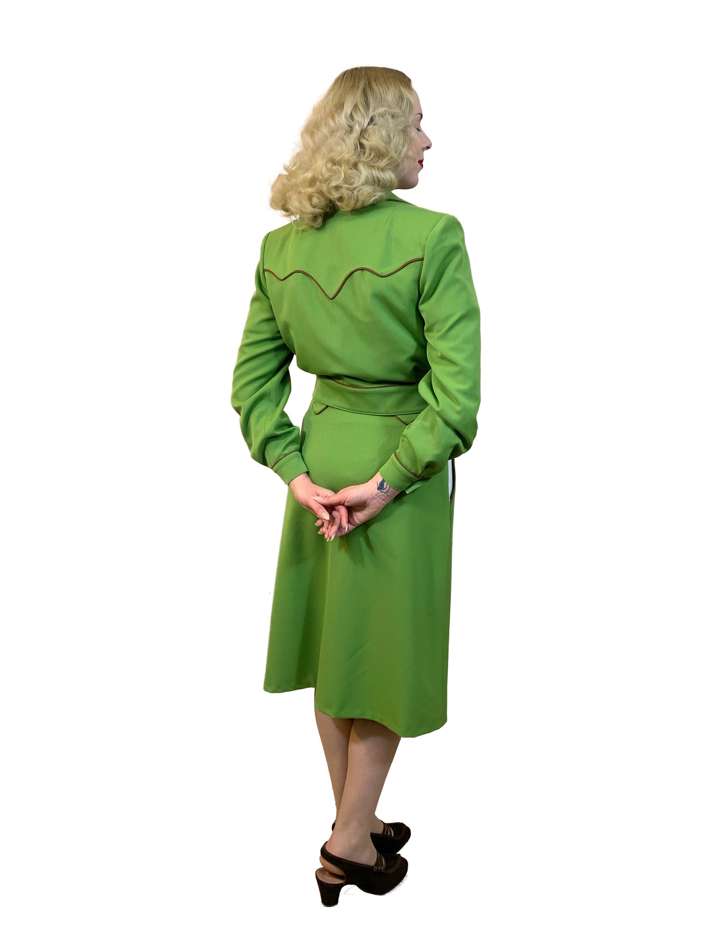 1940s Western Skirt Lime Green XS, S and 3XL