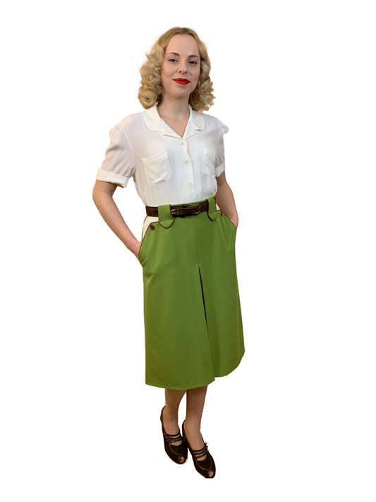 1940s Western Skirt Lime Green XS, S and 3XL