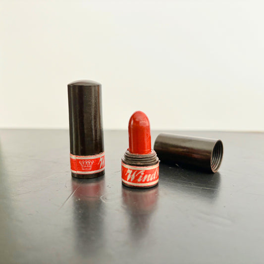 NOS 1940s Windsor Paris Unused Mini Lipstick in Bakelite Holder