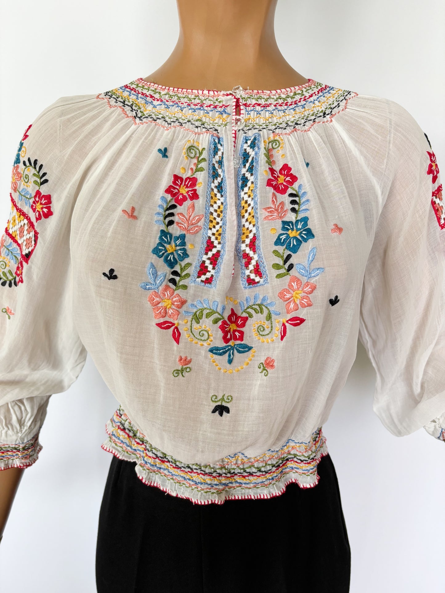 1920s/30s Hungarian Blouse | XS - M