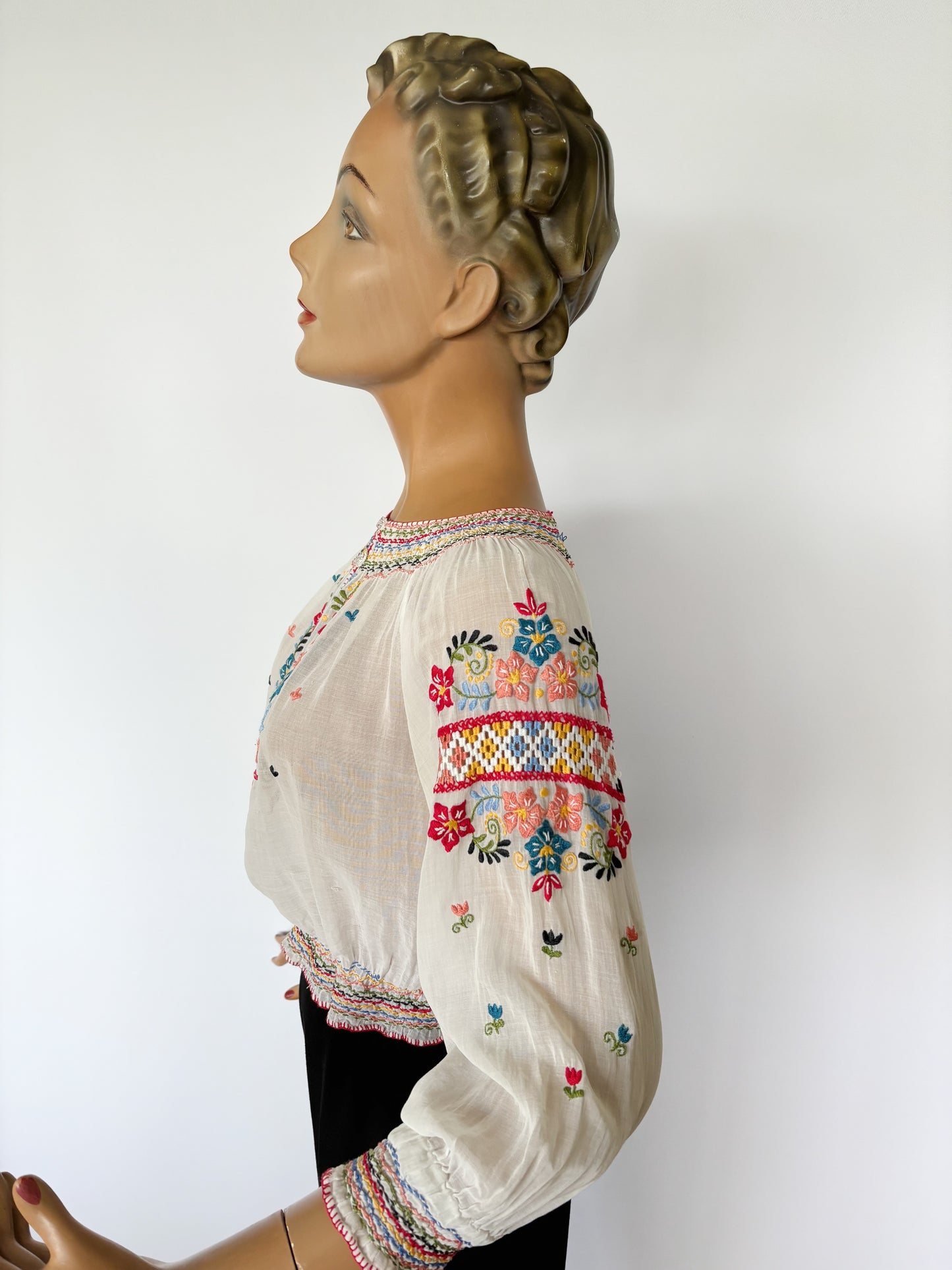 1920s/30s Hungarian Blouse | XS - M