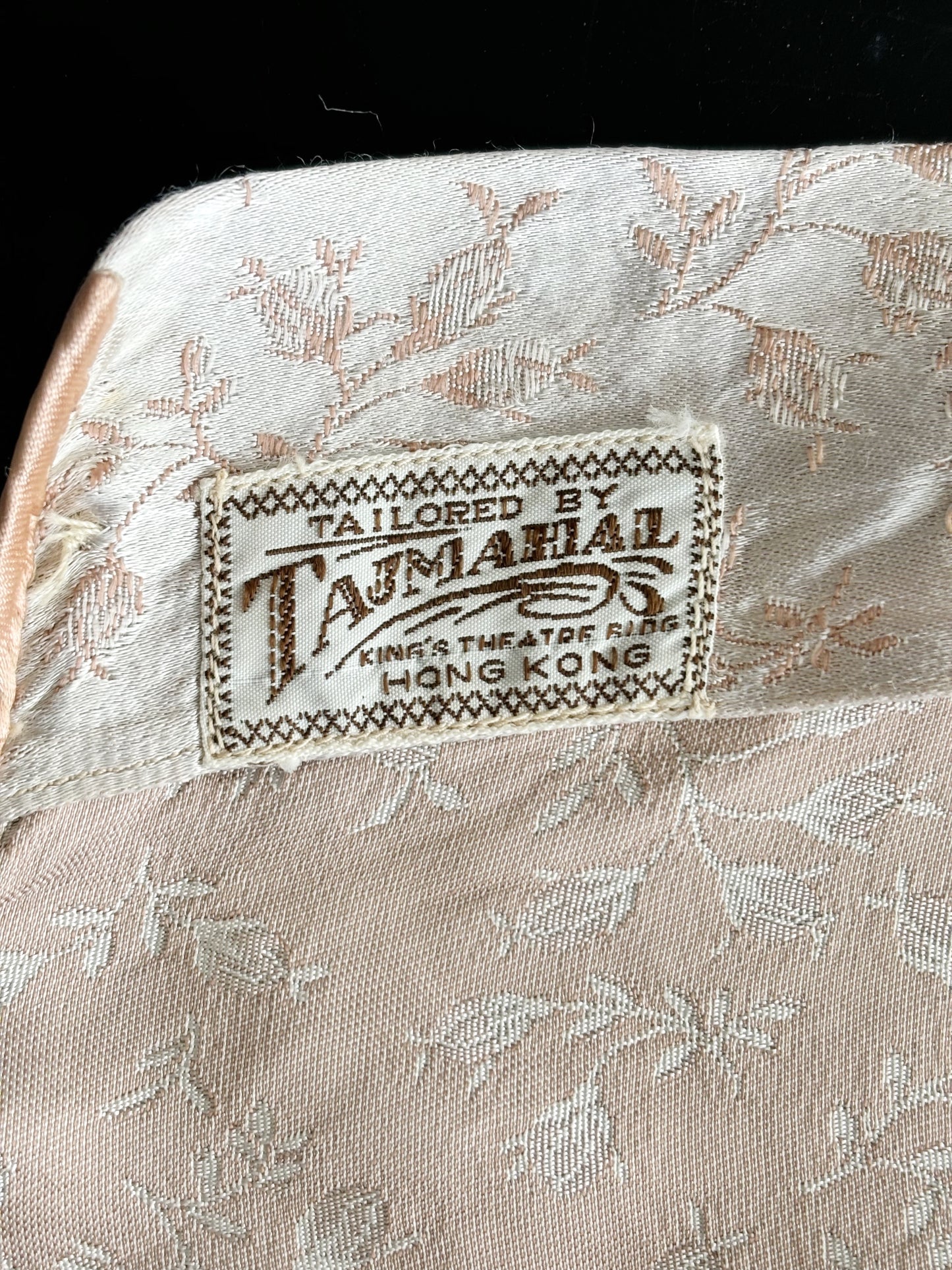 1950s Tajmahal Satin Brocade Top | M