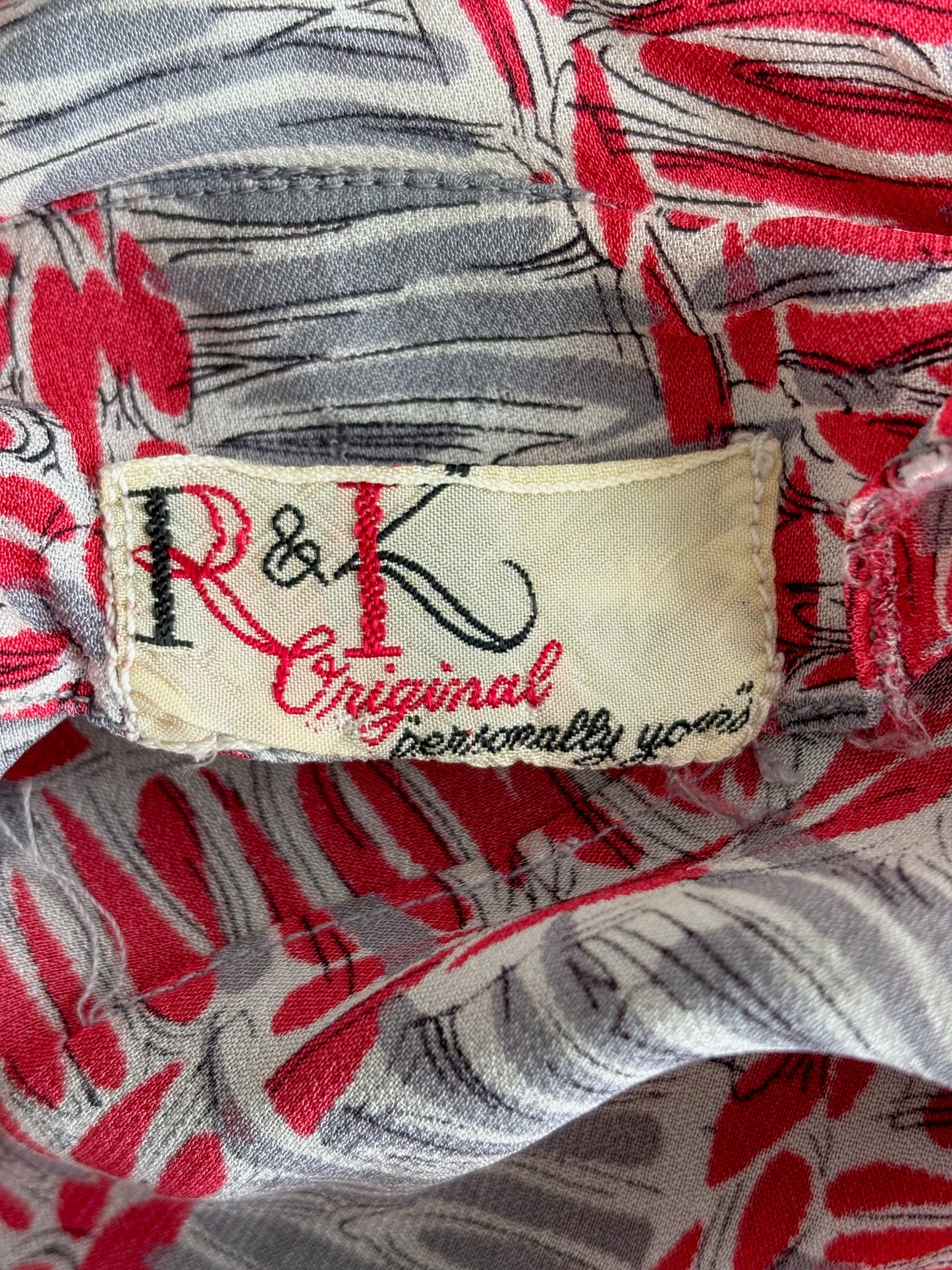 1940s "R&K" Rayon Dress | XS/S