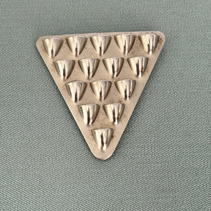 Art Deco Triangular Metal Dress Clip