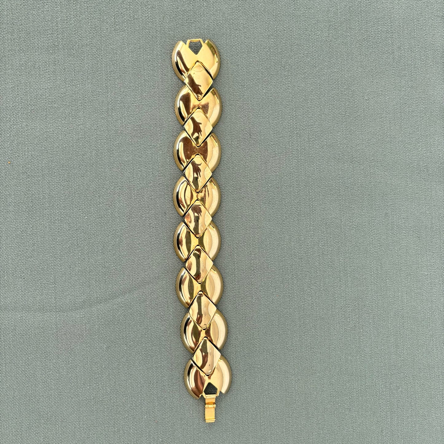 1960s Gold Tone Metal Chain Bracelet