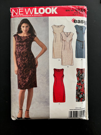 Simplicity New Look 6643 Pencil Dress Size 10-22 Sewing Pattern