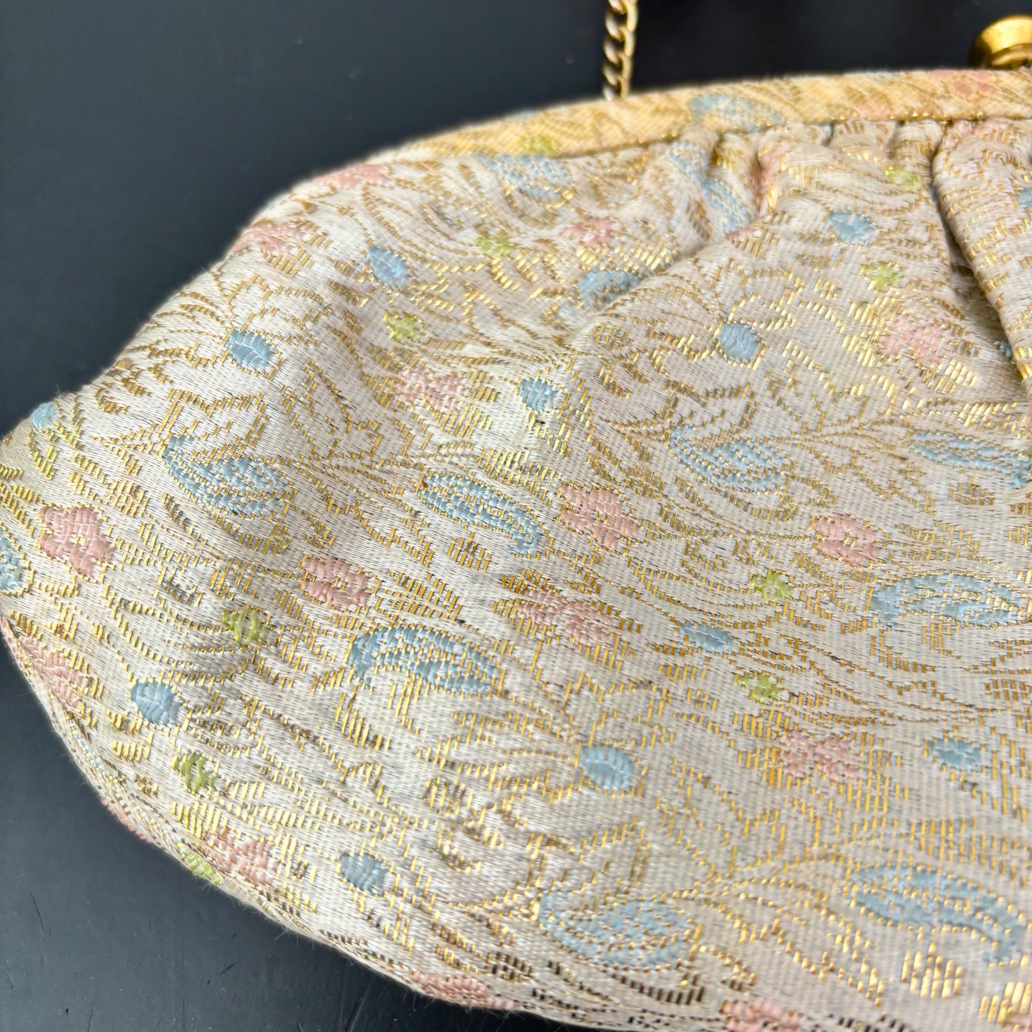 1950s/60s Gold Brocade Purse / Handbag