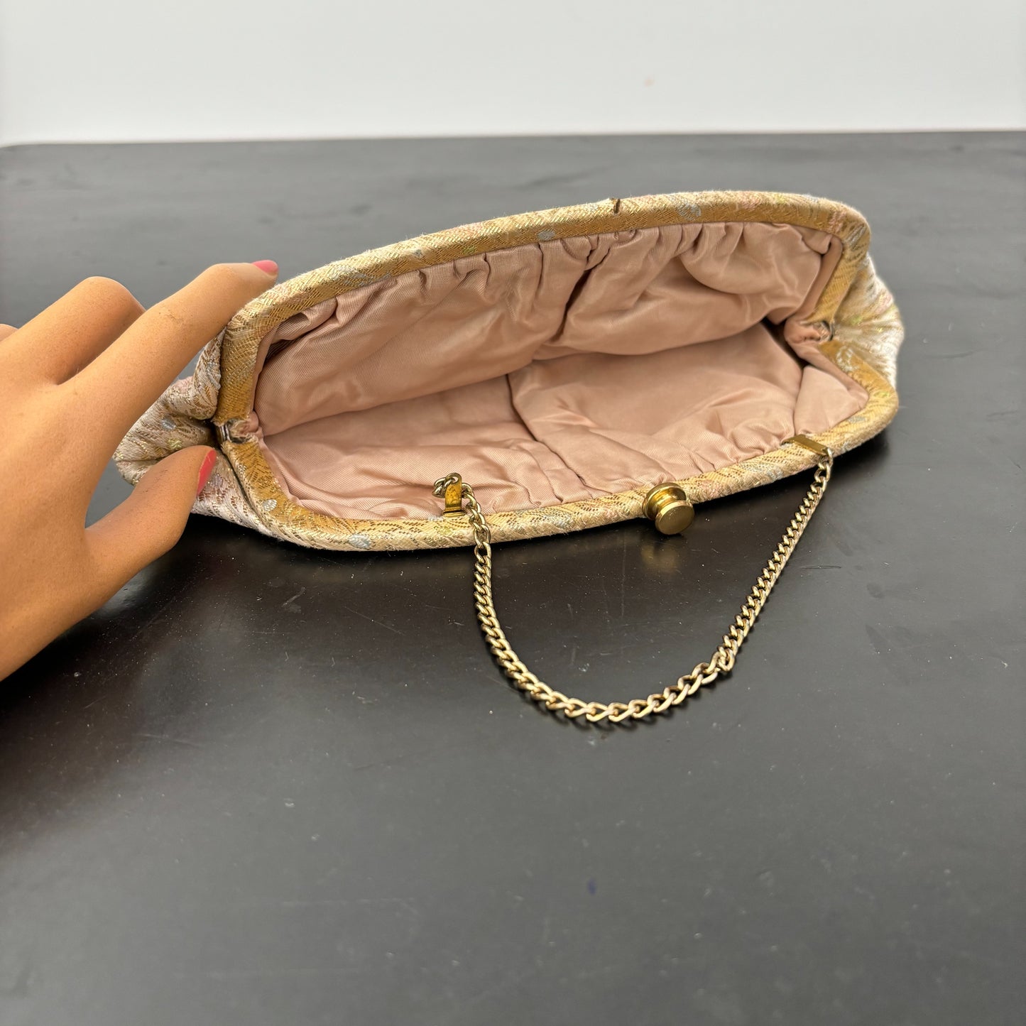 1950s/60s Gold Brocade Purse / Handbag