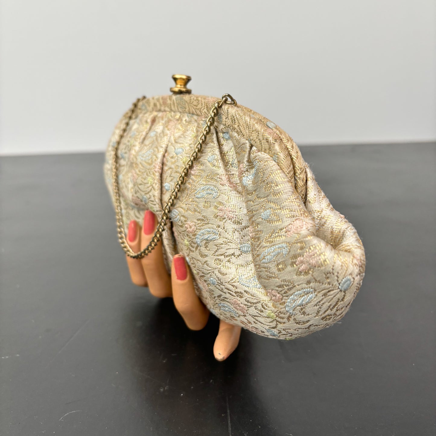 1950s/60s Gold Brocade Purse / Handbag