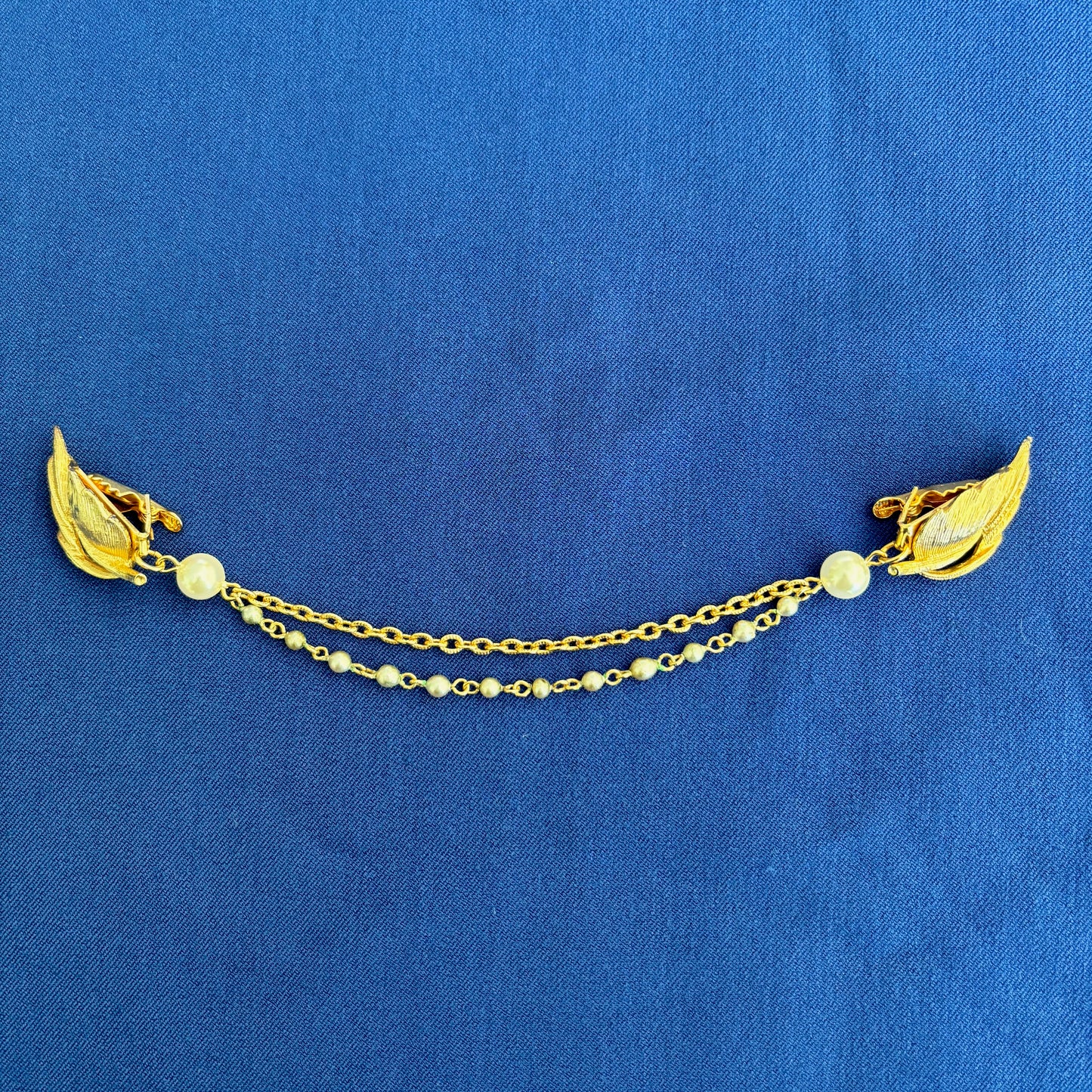 1950s/60s Gold Tone Sweater Guard