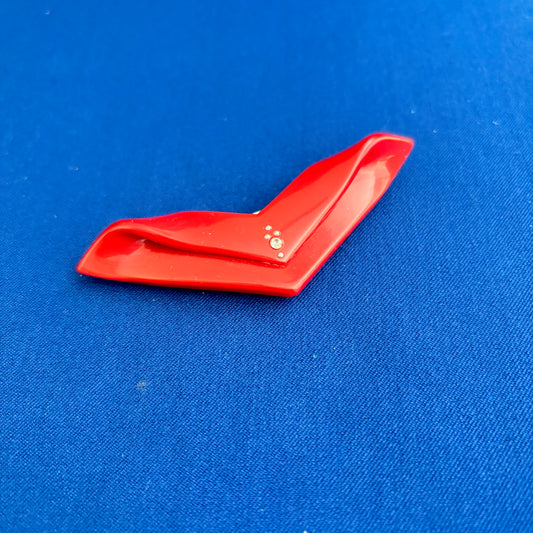 Mid Century Plastic V-Brooch