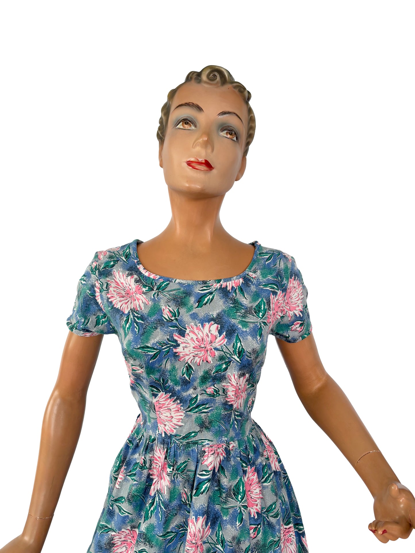 1950s Cotton Dress | M