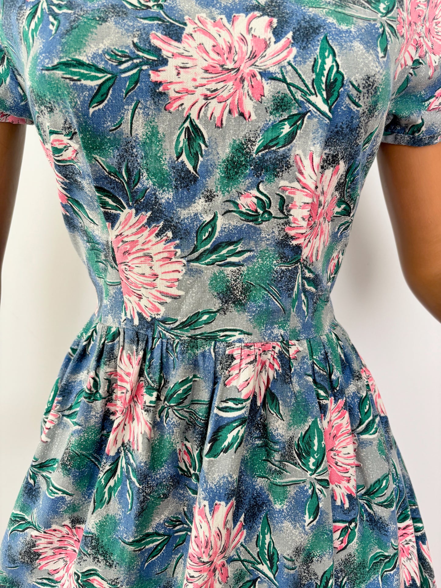 1950s Cotton Dress | M