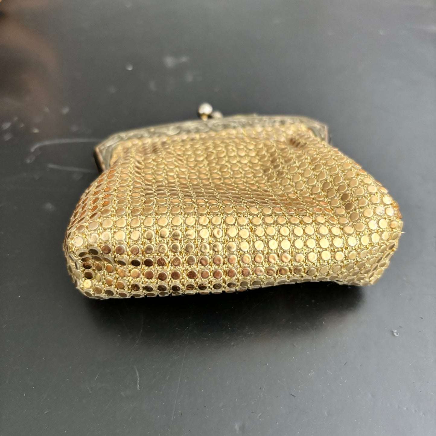 1960s Faux Gold Chainmail Money Purse