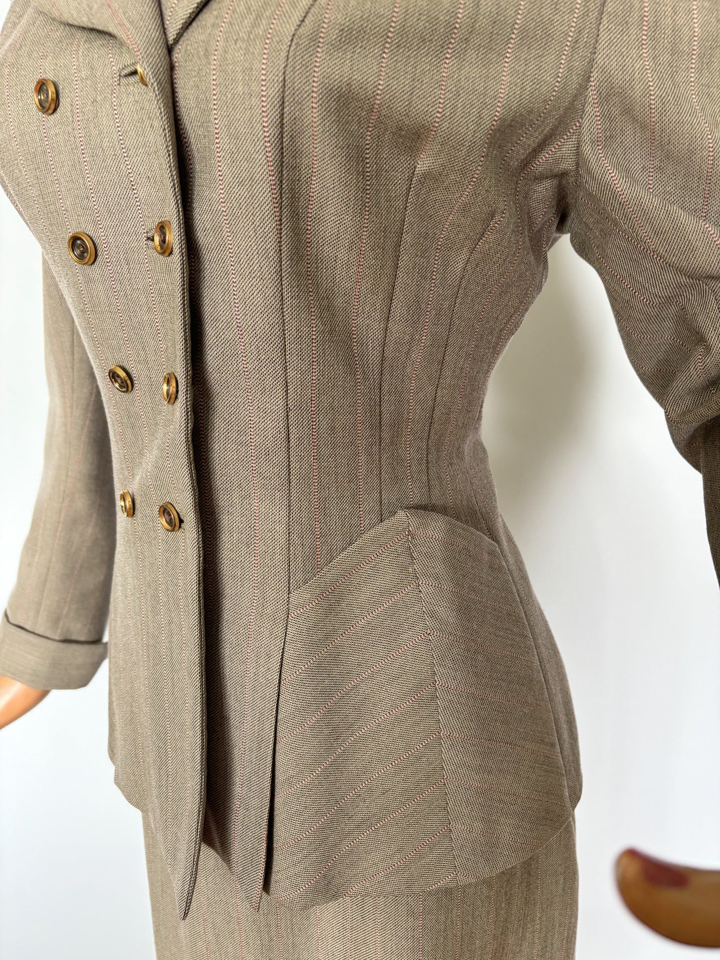 1940s Gabardine Suit | M