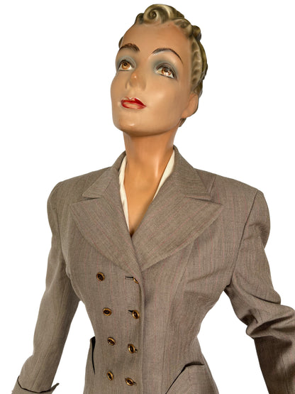 1940s Gabardine Suit | M