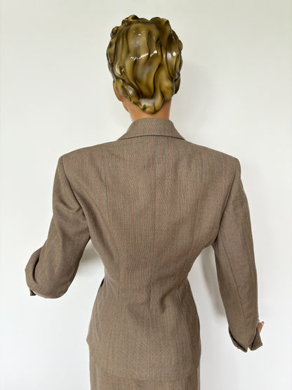 1940s Gabardine Suit | M