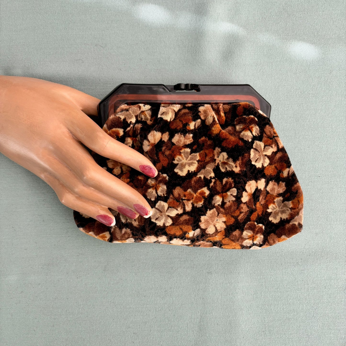 1970s Lanvin Velvet Clutch