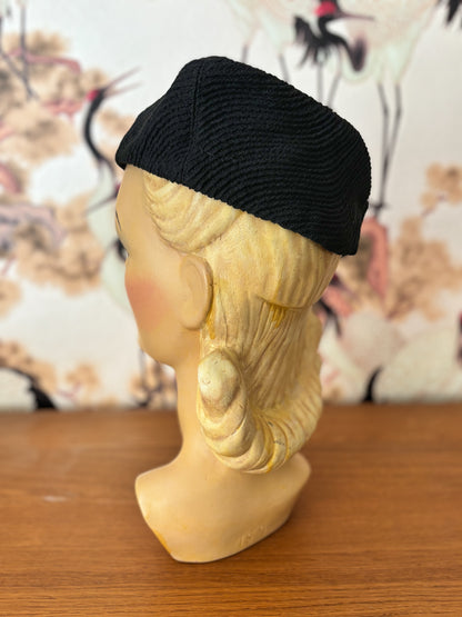 1940s Dale Triangular Ribbed Hat