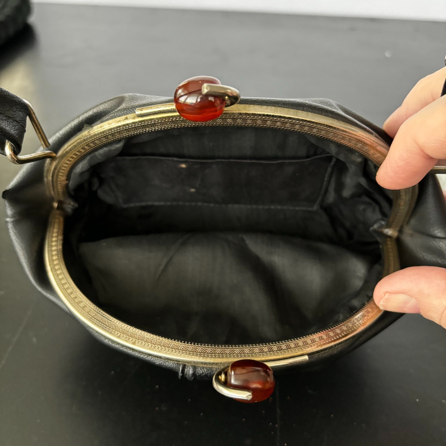1940s Leather Handbag