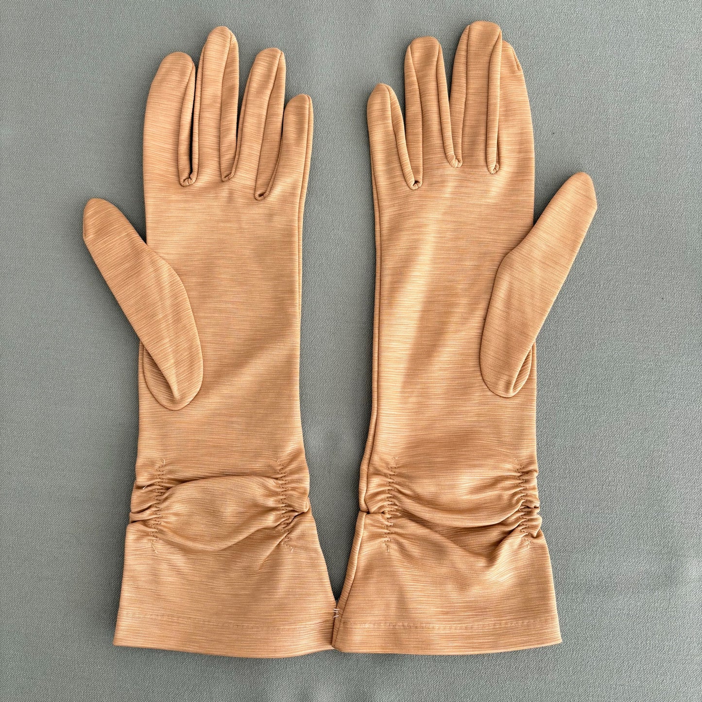 Deadstock 1950s Becopa Gold Evening Gloves | Size 6 1/2