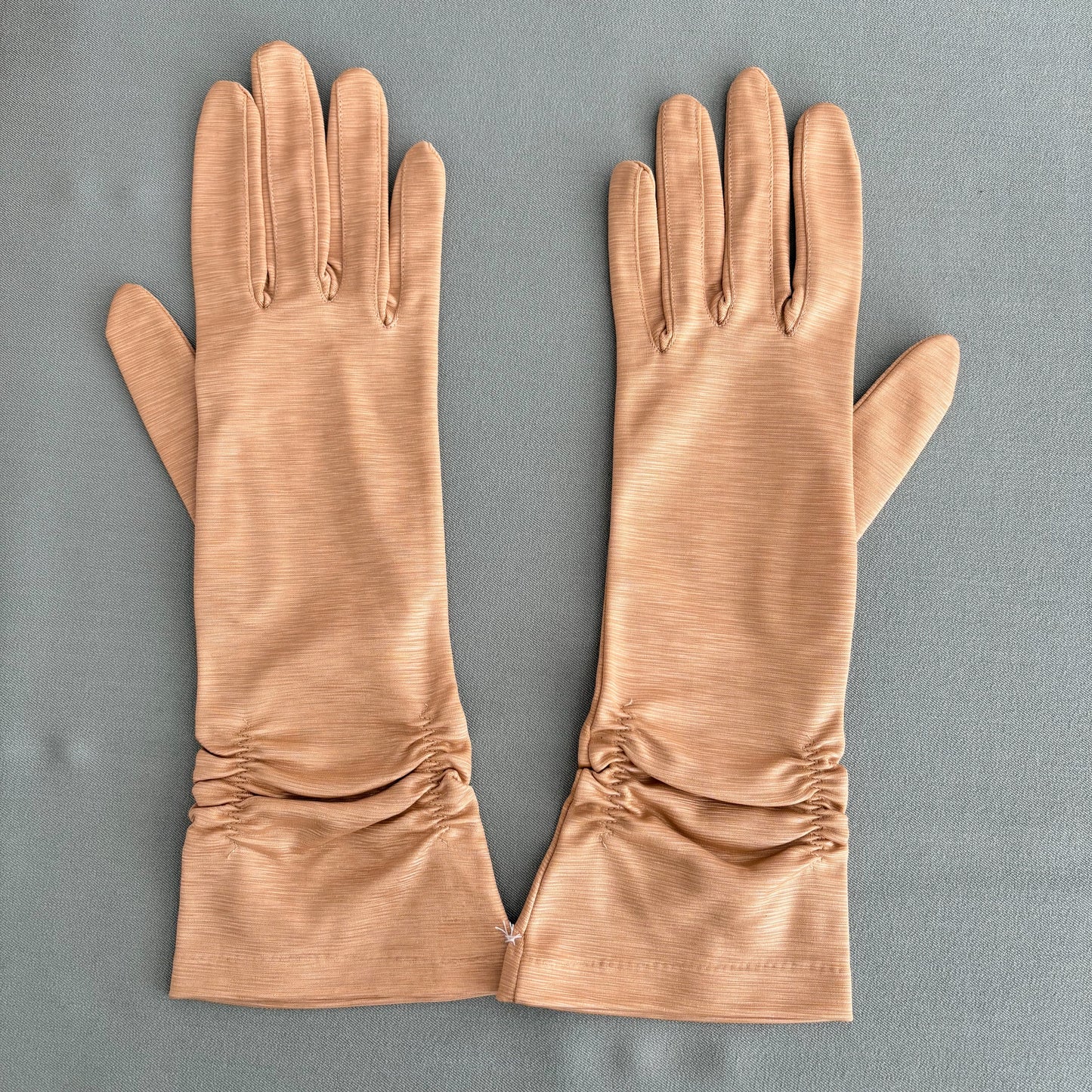 Deadstock 1950s Becopa Gold Evening Gloves | Size 6 1/2