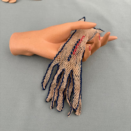 1920s/30s Art Deco Era Crocheted Gloves