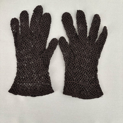 1930s/40s Crocheted Gloves | Size 7