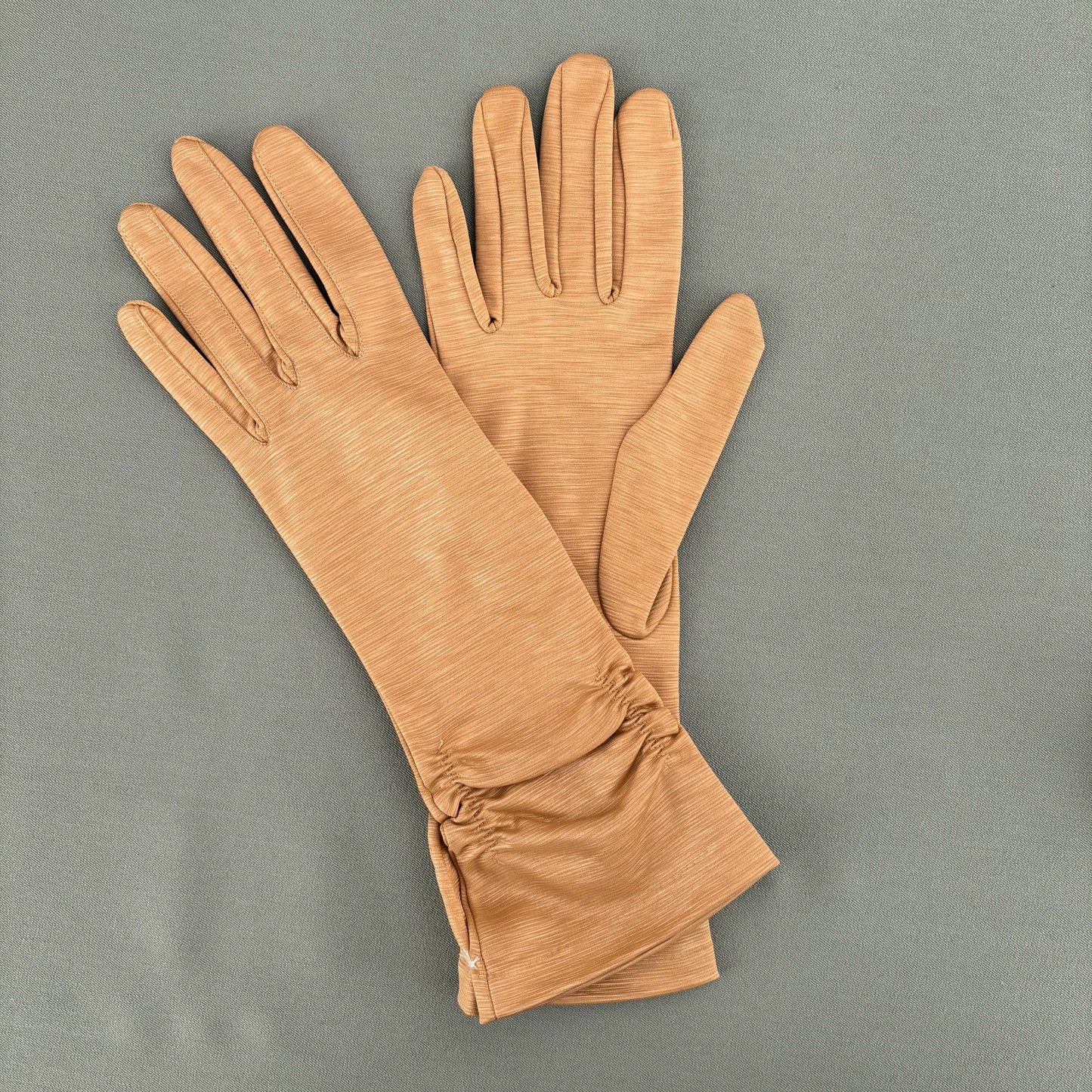 Deadstock 1950s Becopa Gold Evening Gloves | Size 6 1/2